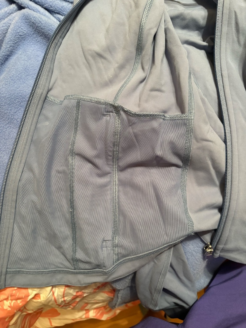 Athleta Salutation Jacket, Size Medium, Blue - Picture 5 of 6